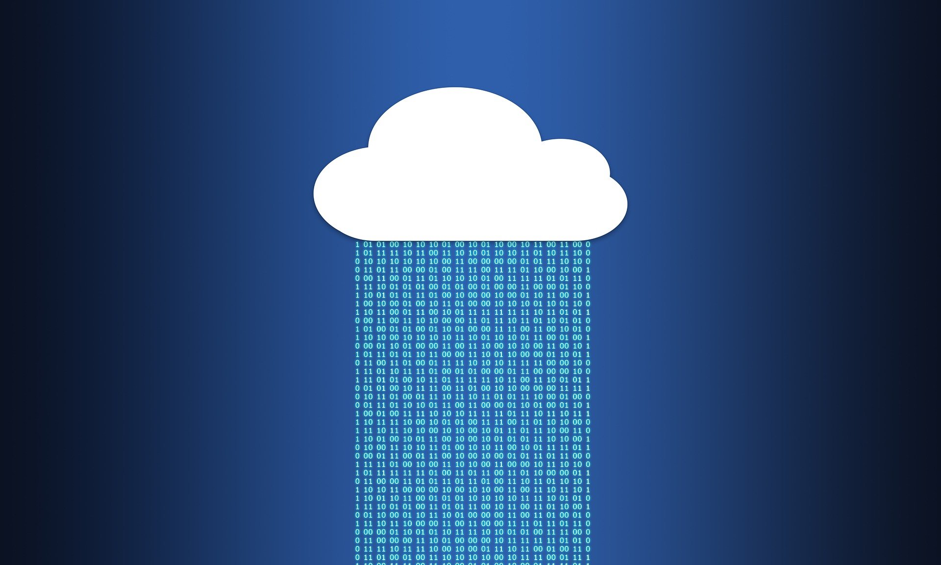A cloud computing graphic.